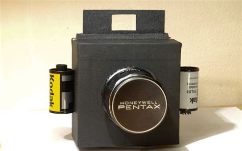 how to make an old box camera with metal|homemade 35mm box camera.